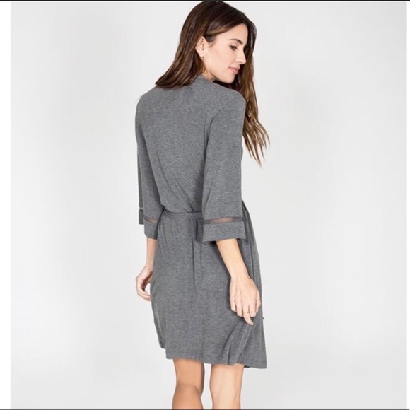 PJ Salvage Robe Grey Size Medium - Picture 2 of 6